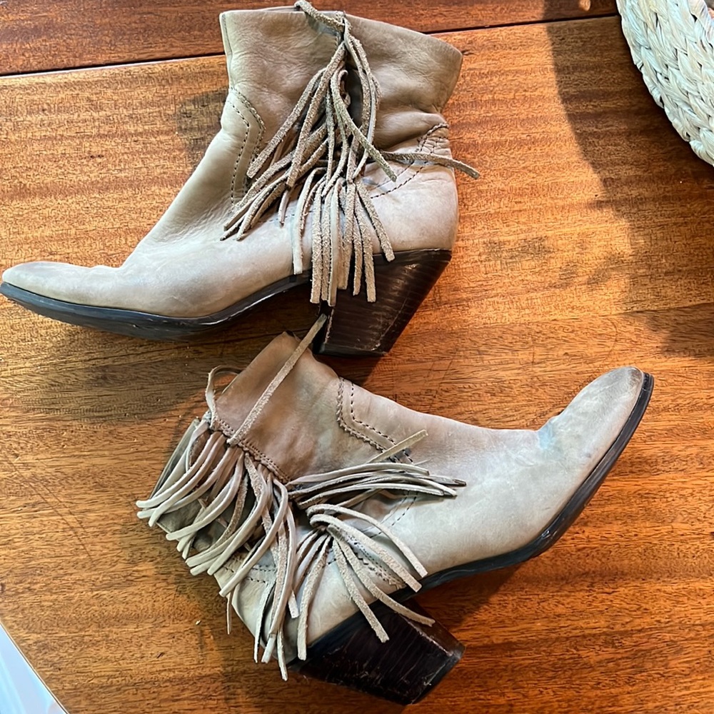 Sam Edelman Fringe Booties
